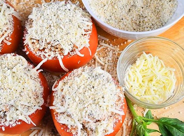 Chicken Parmesan Stuffed Tomatoes - Step 5